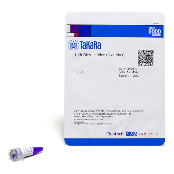 DNA分子量标准品1 kb DNA Ladder (Dye Plus) (A × 2) - Takara