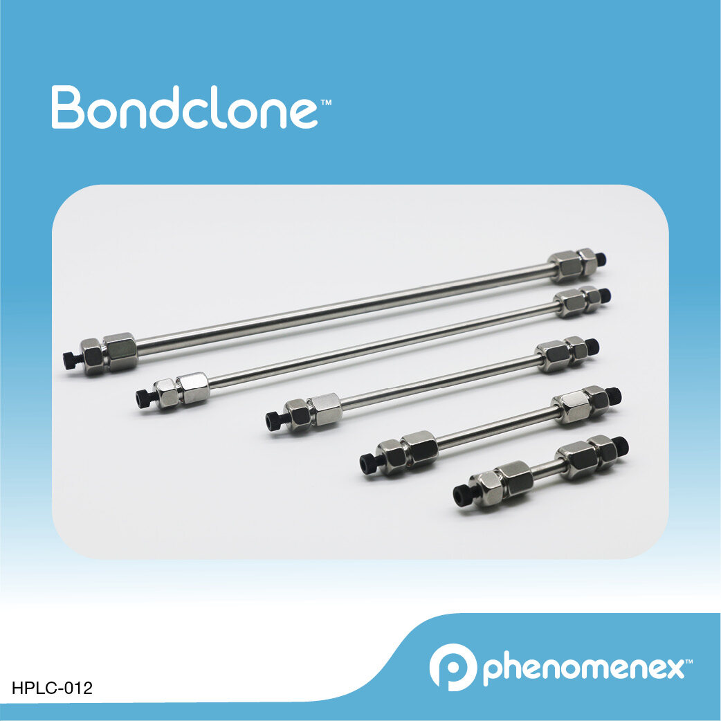 飞诺美 Bondclone 10 µm C18 148 Å 250 x 4.6 mm 液相柱 - 艾杰尔飞诺美