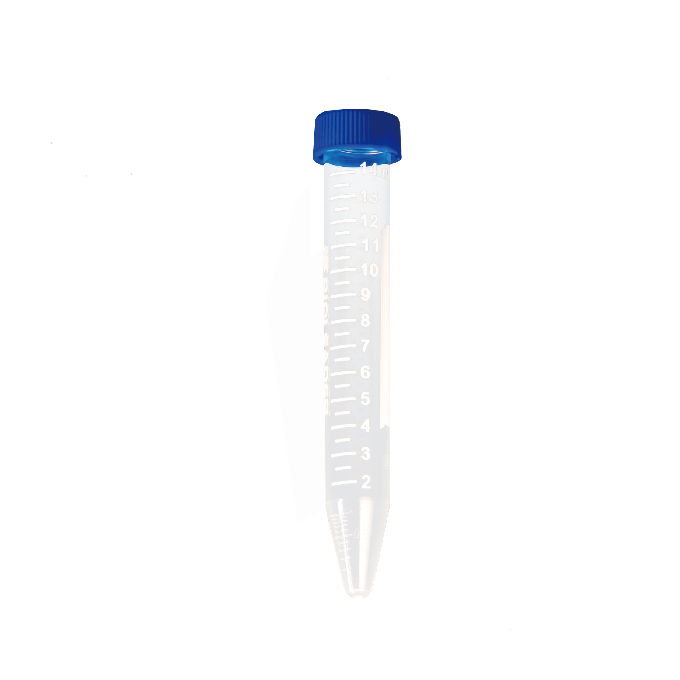 15mL 透明离心管，平盖，锥形底，RCF12000xg，灭菌，架装
