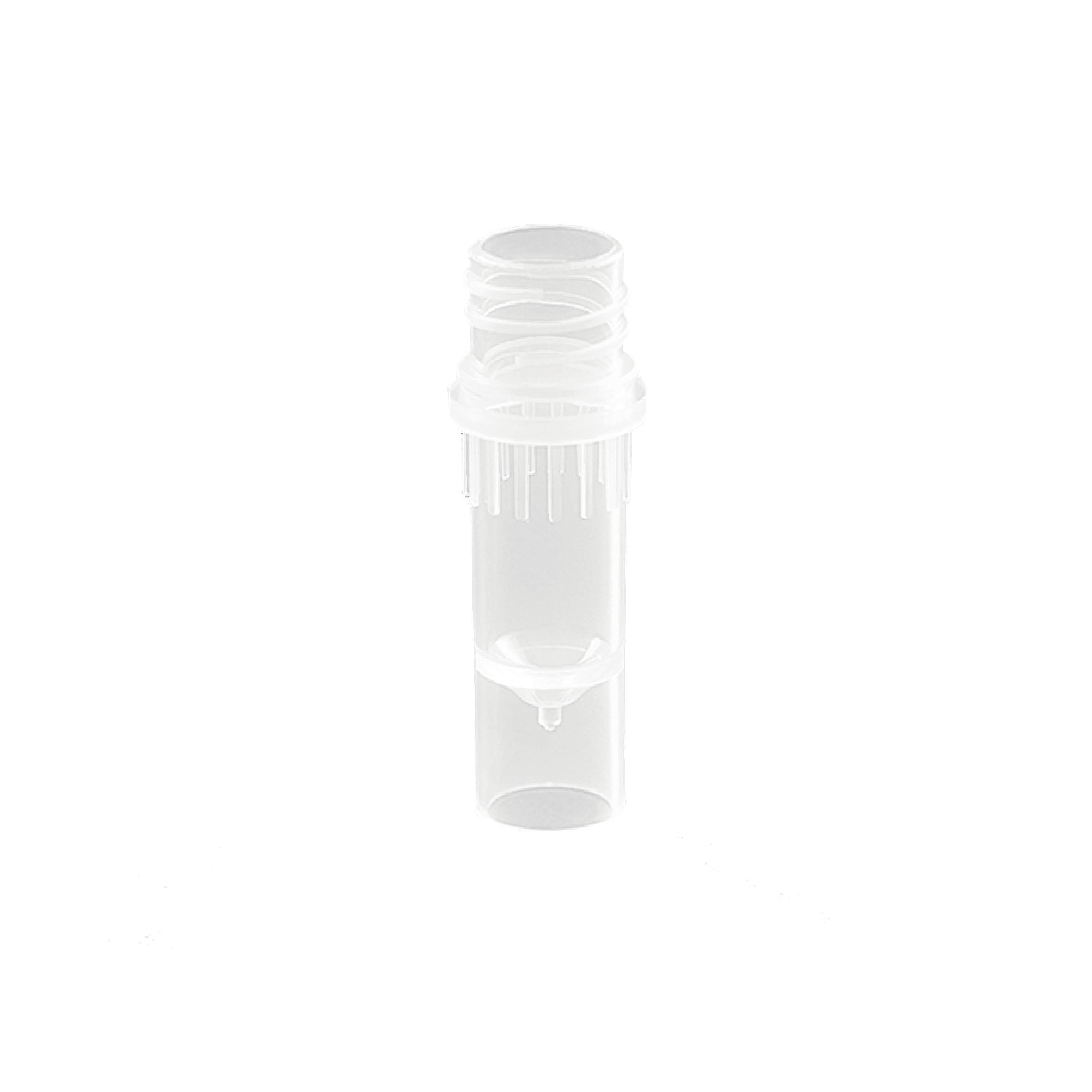 0.5ml 高位螺帽管体,无盖,无色,可立,灭菌