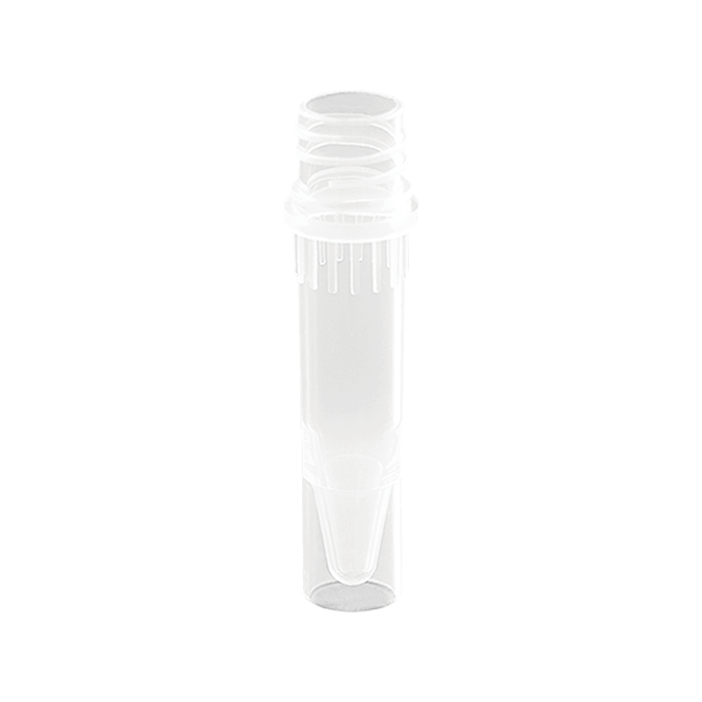 1.5ml 高位螺帽管体，无盖，无色，可立，灭菌 - 百赛利德