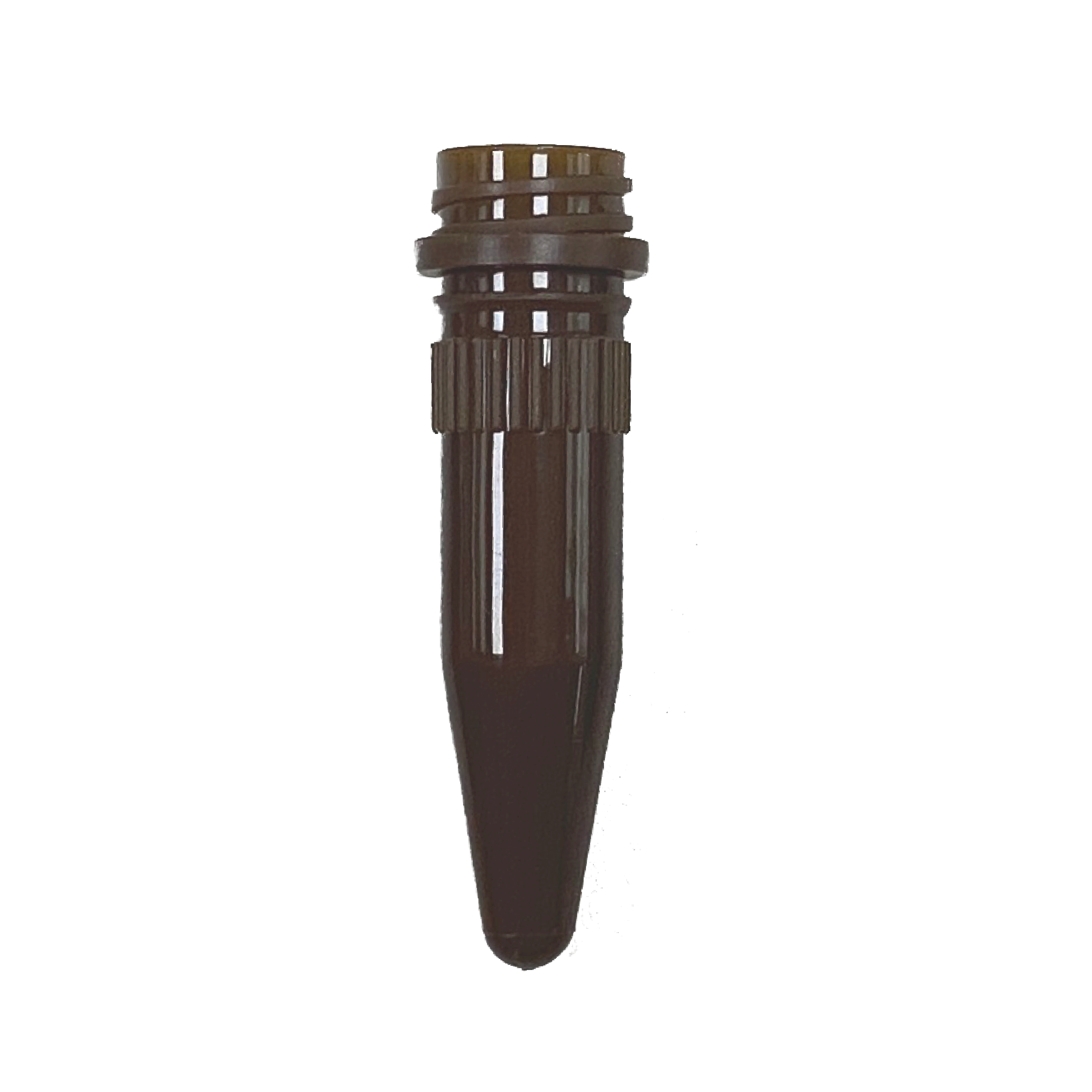 1.5ml 低位螺帽管体,无盖,棕色,不可立,灭菌
