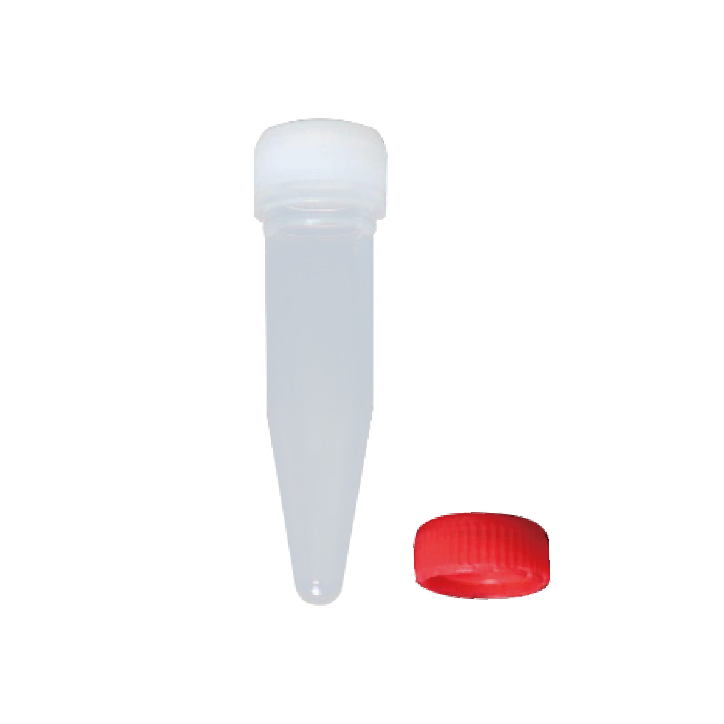 1.5mL 透明螺口储存管，红色盖，不可立，无O型圈，灭菌 - 百赛利德