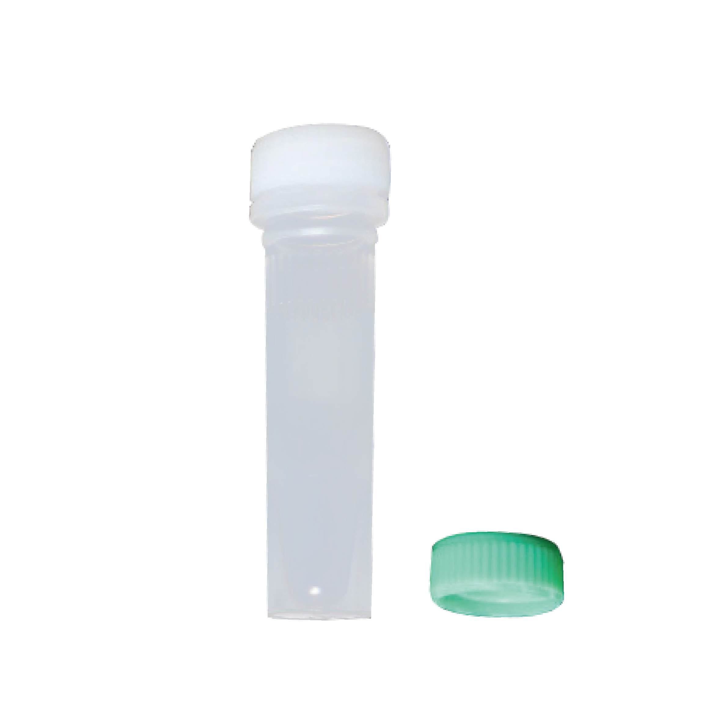 1.5mL 透明螺口储存管，绿色盖，可立，无O型圈，灭菌 - 百赛利德