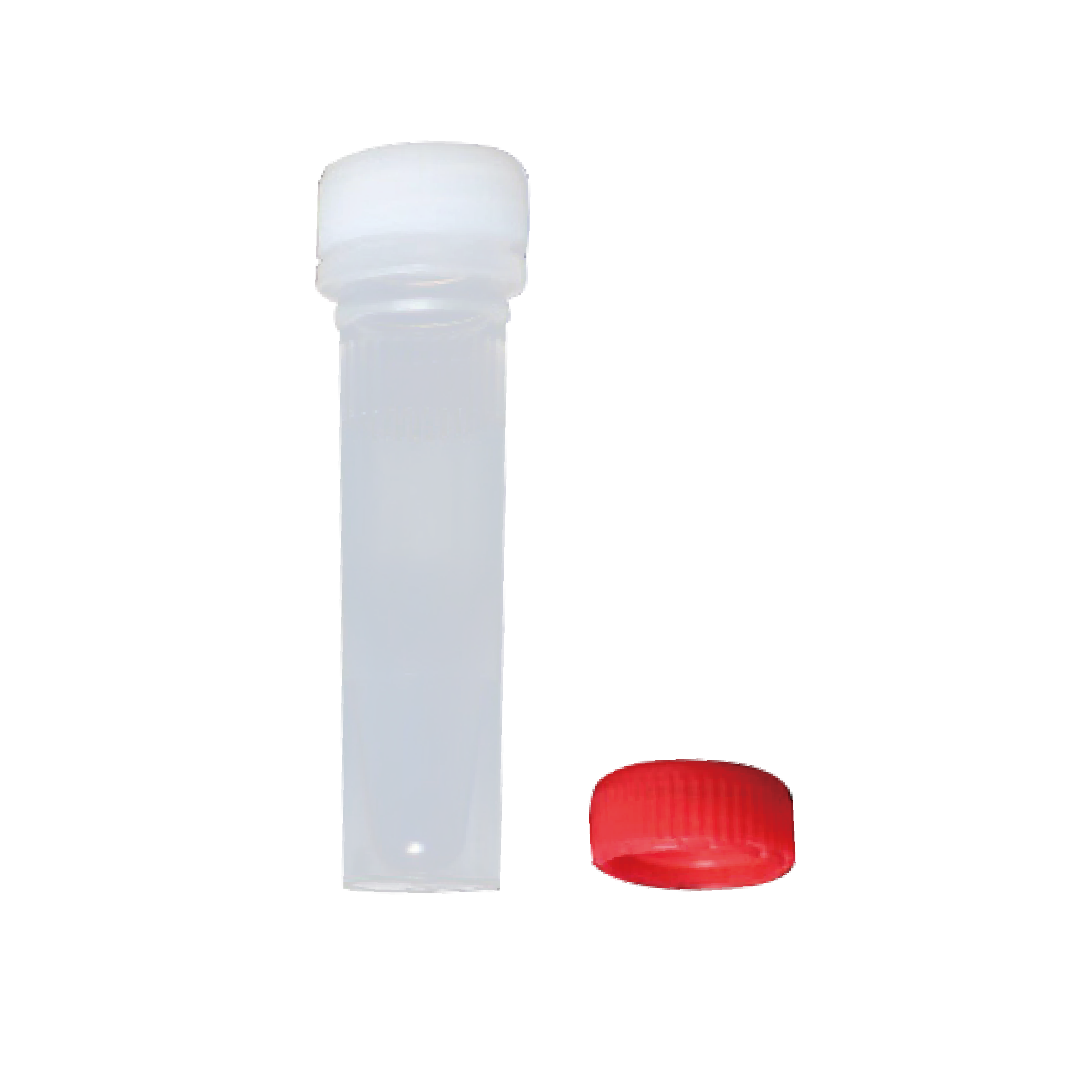 1.5mL 透明螺口储存管，红色盖，可立，无O型圈，灭菌 - 百赛利德