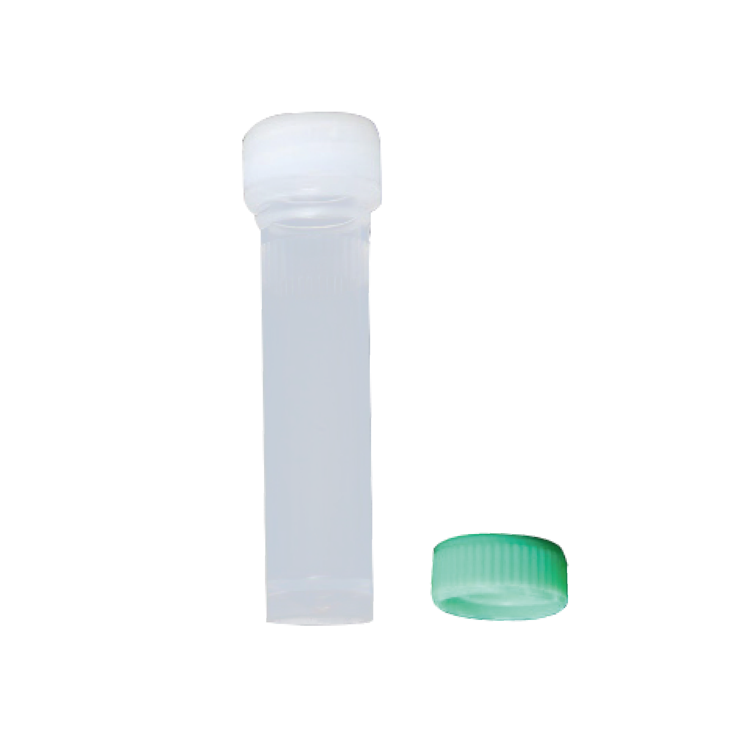 2.0mL 透明螺口储存管，绿色盖，可立，无O型圈，灭菌 - 百赛利德