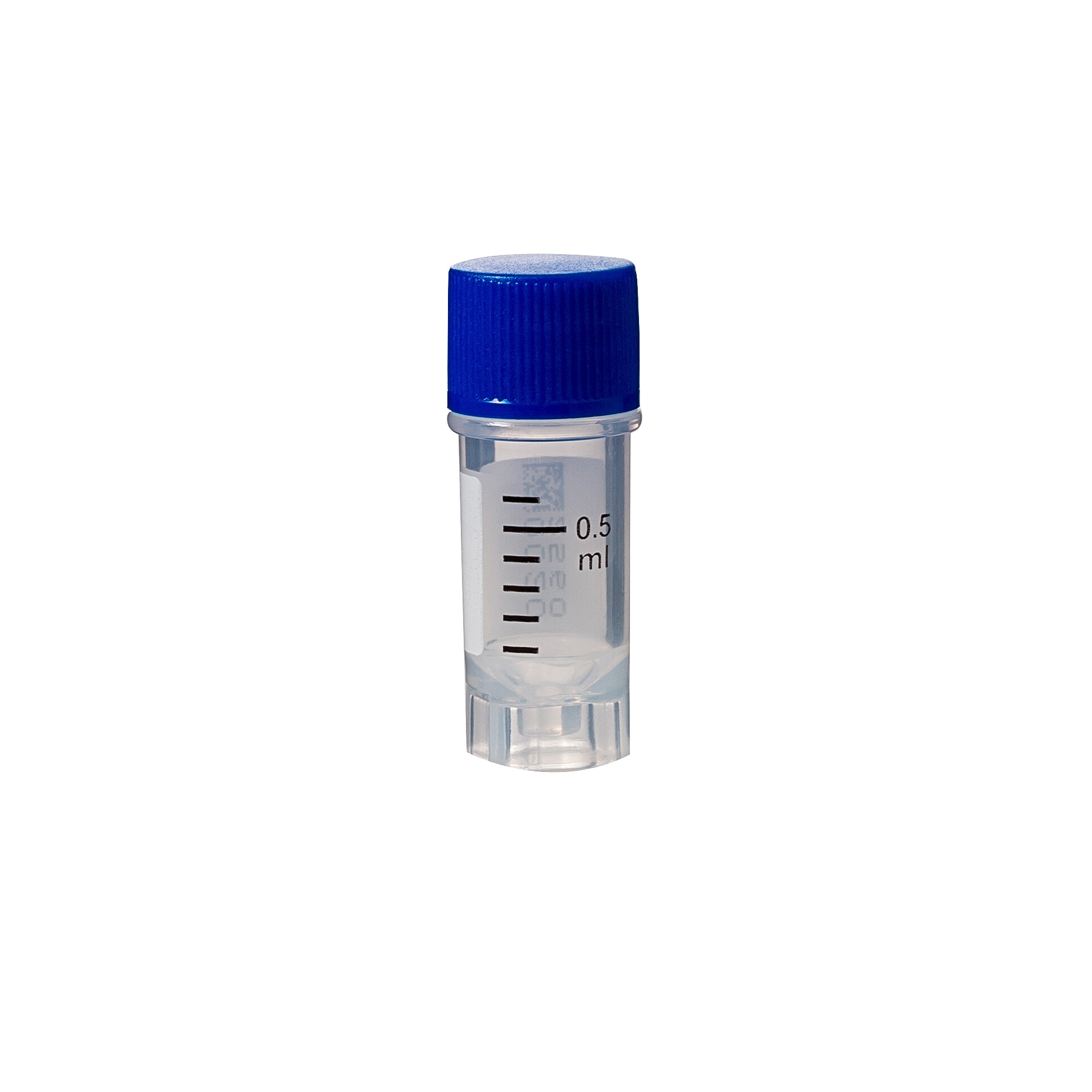 0.5mL 外旋冻存管,蓝色平盖,灭菌,袋装