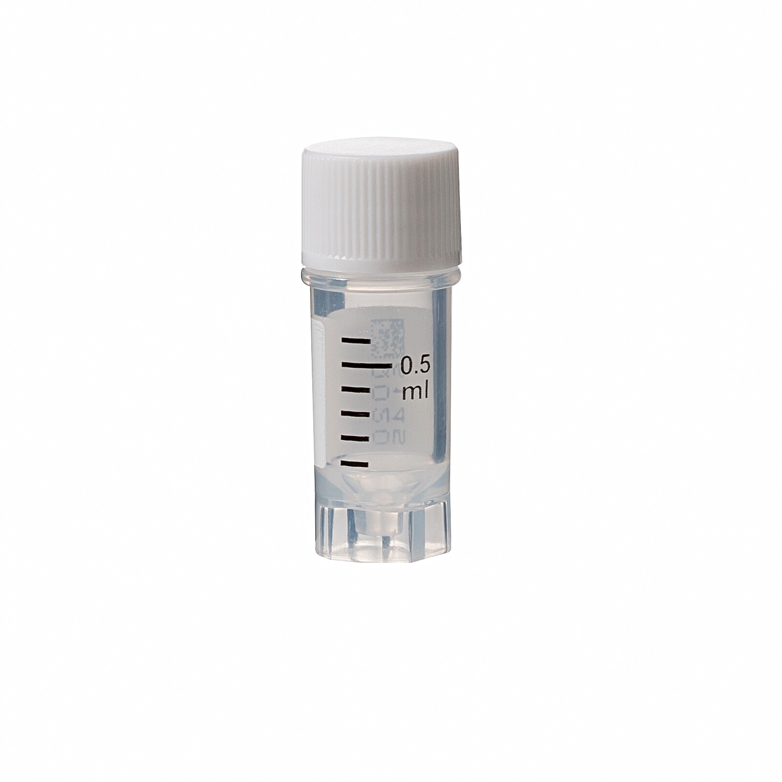 0.5mL 外旋冻存管,白色平盖,灭菌,袋装