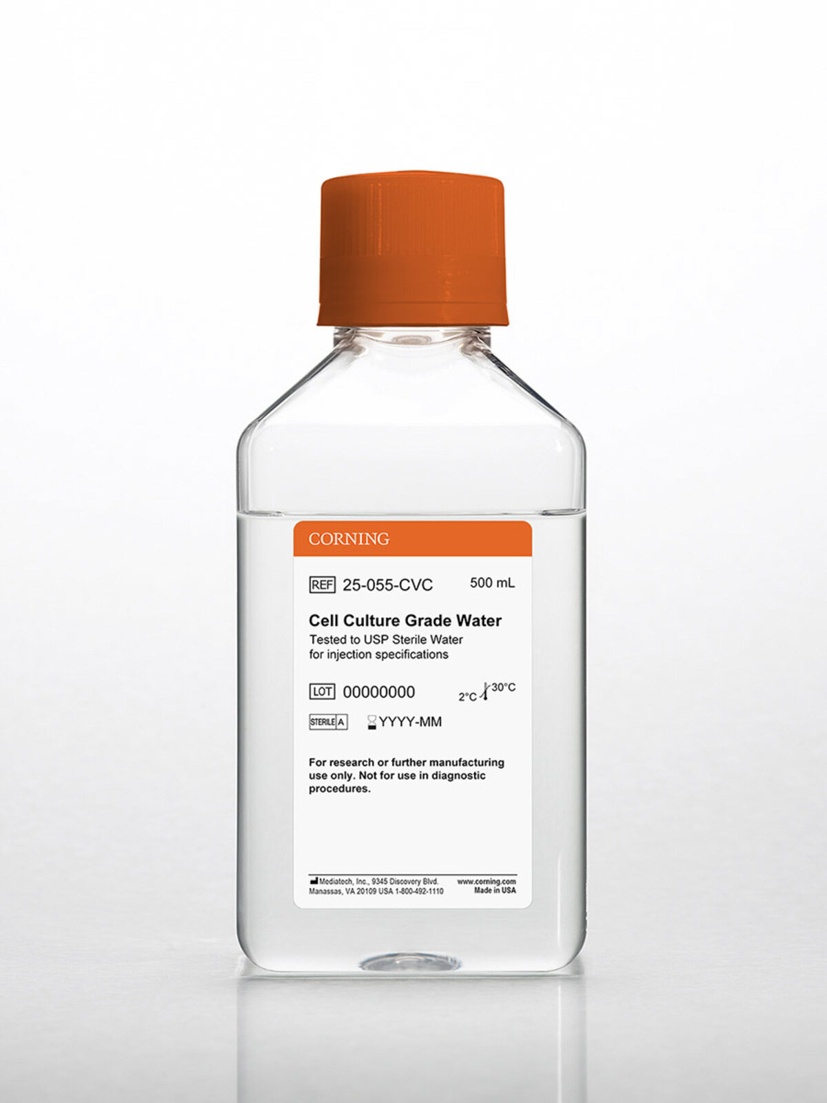 细胞培养级水，USP级别注射用级水 - Cellgro