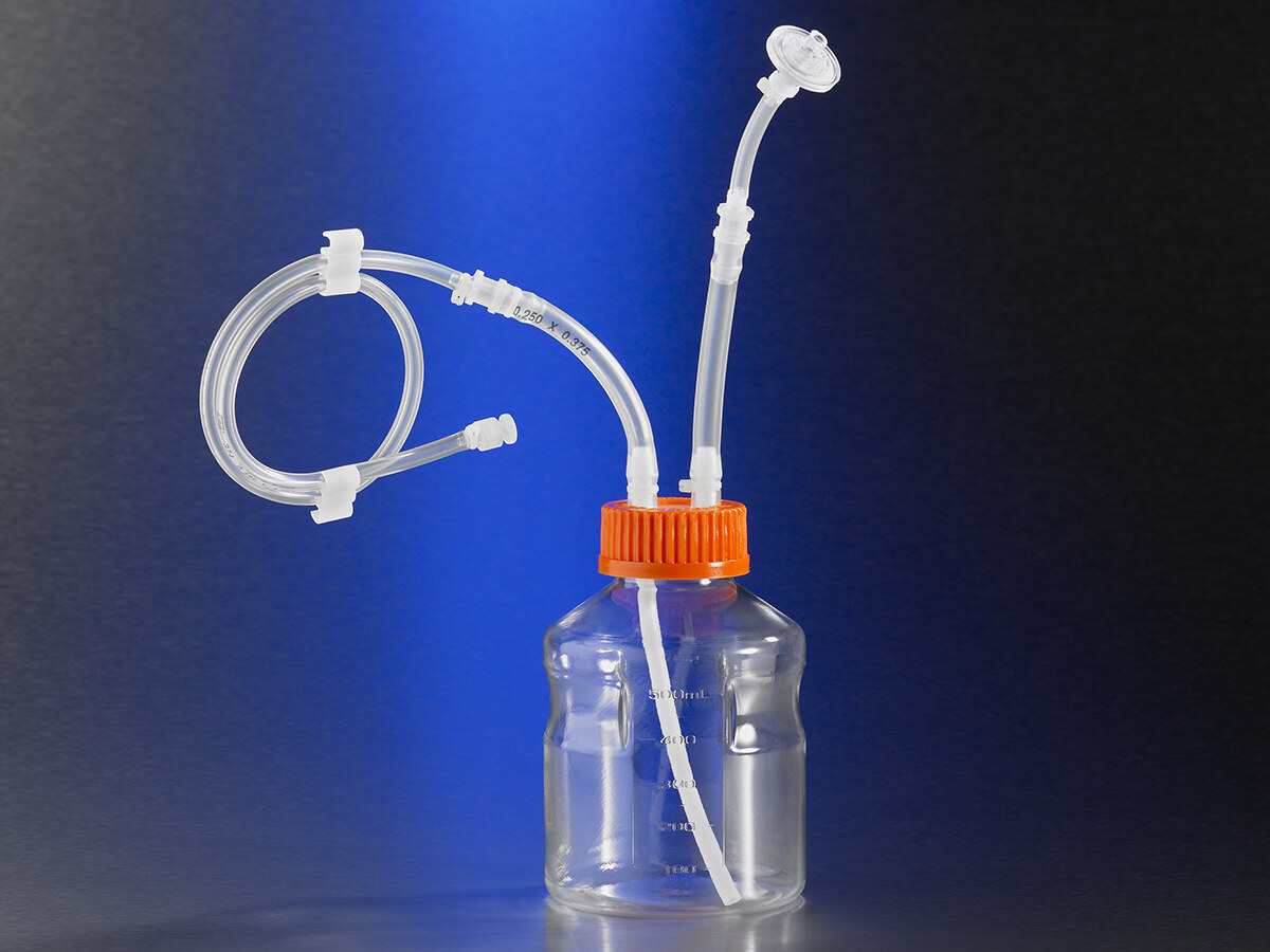 易握储液瓶预组装封闭系统（500ml、浸液管、0.2um滤器、MLL/FLL） - Corning