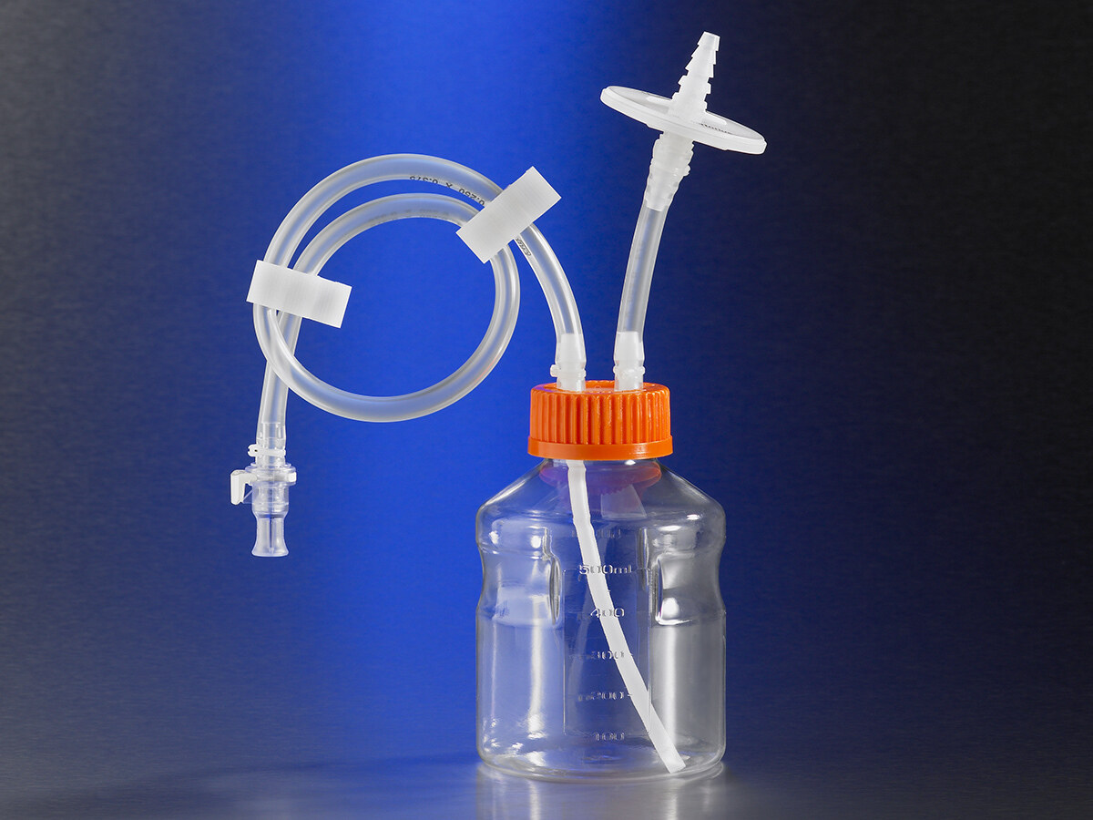 易握储液瓶预组装封闭系统（500ml、浸液管、0.2umPTFE滤器、Male MPC） - Corning