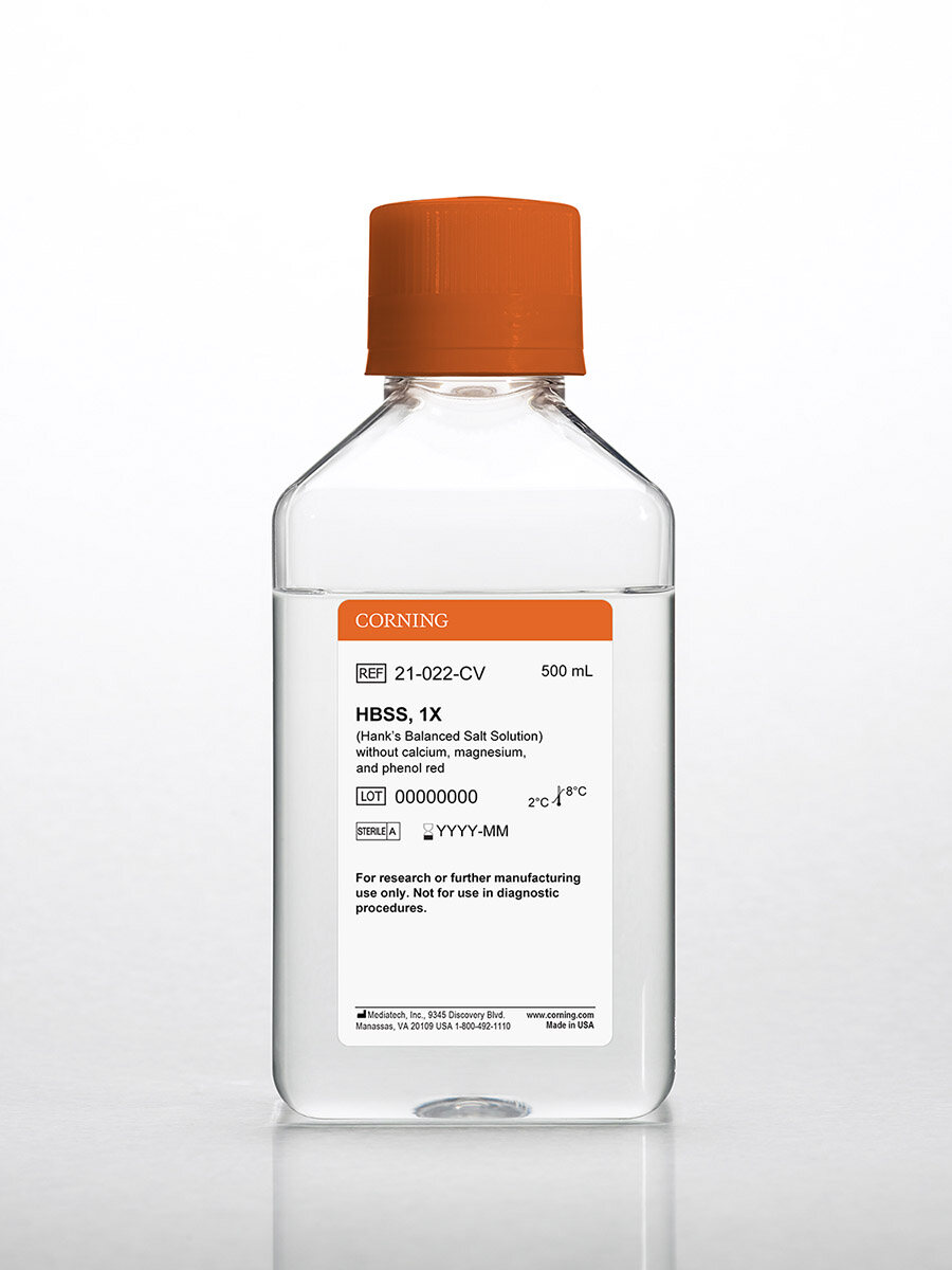 HBSS平衡盐溶液 (不含钙, 镁, 酚红) - Cellgro