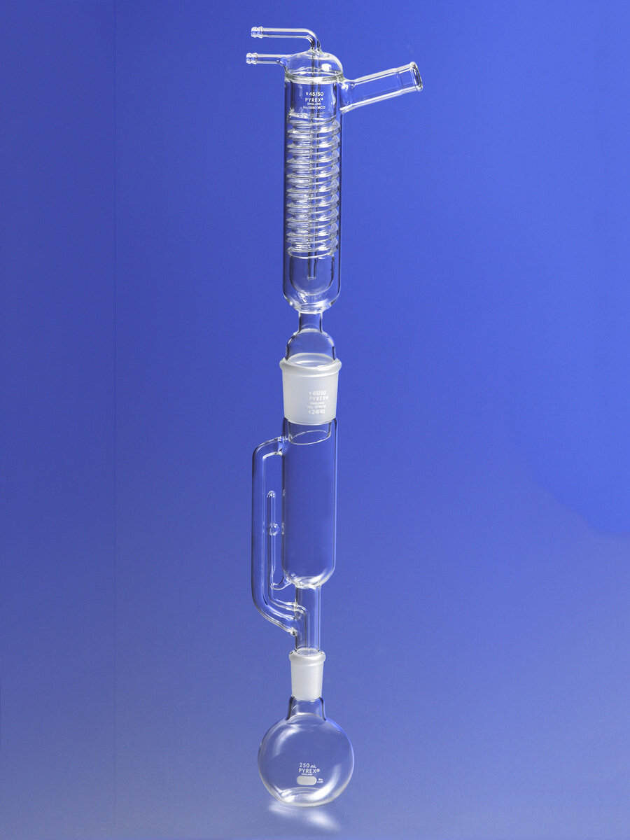 带索格利特提取器和弗里德里希冷凝器的提取器系统，1个/箱 - Glass