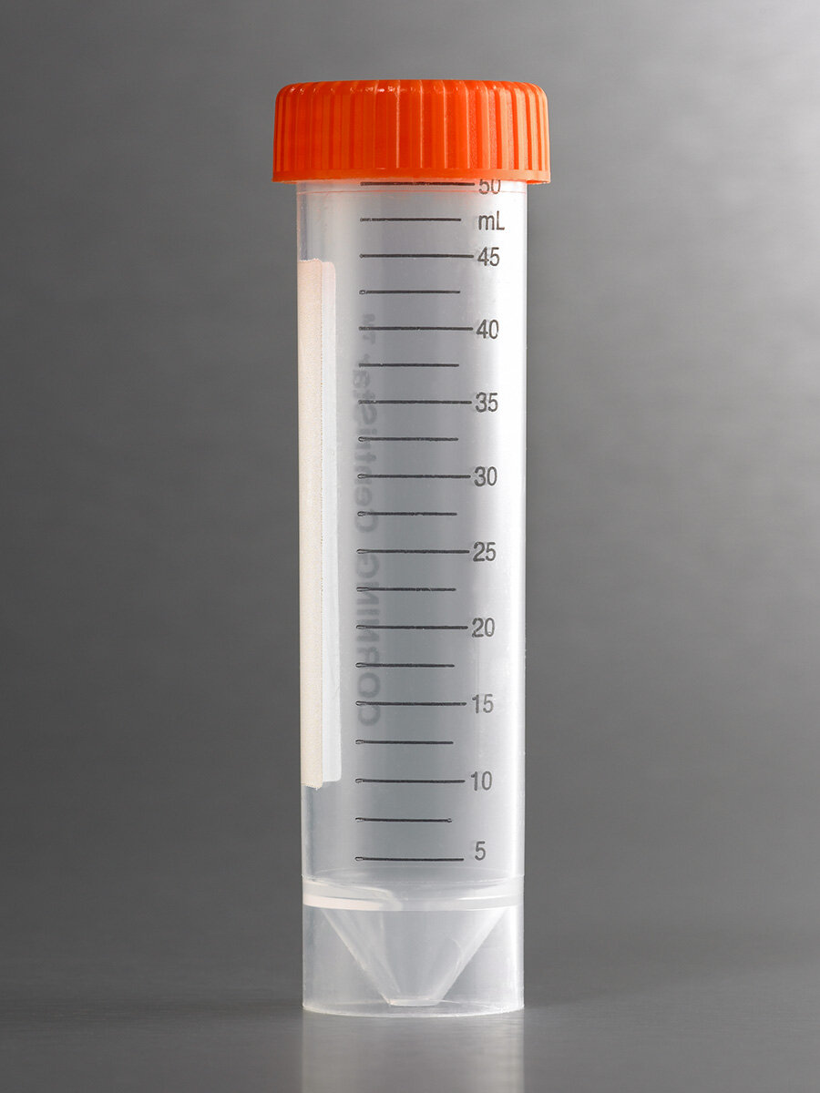 离心管（50ml 、PP材质、平底盖、袋装、灭菌、自立式） - Corning