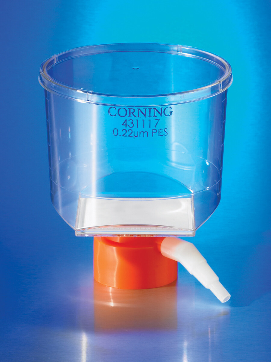 瓶顶式真空过滤器（500ml、PES膜、0.22um、无菌、瓶颈33mm） - Corning