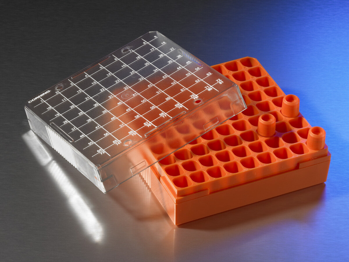 冻存管盒（81格、PC、配套1-2mL冻存管） - Corning