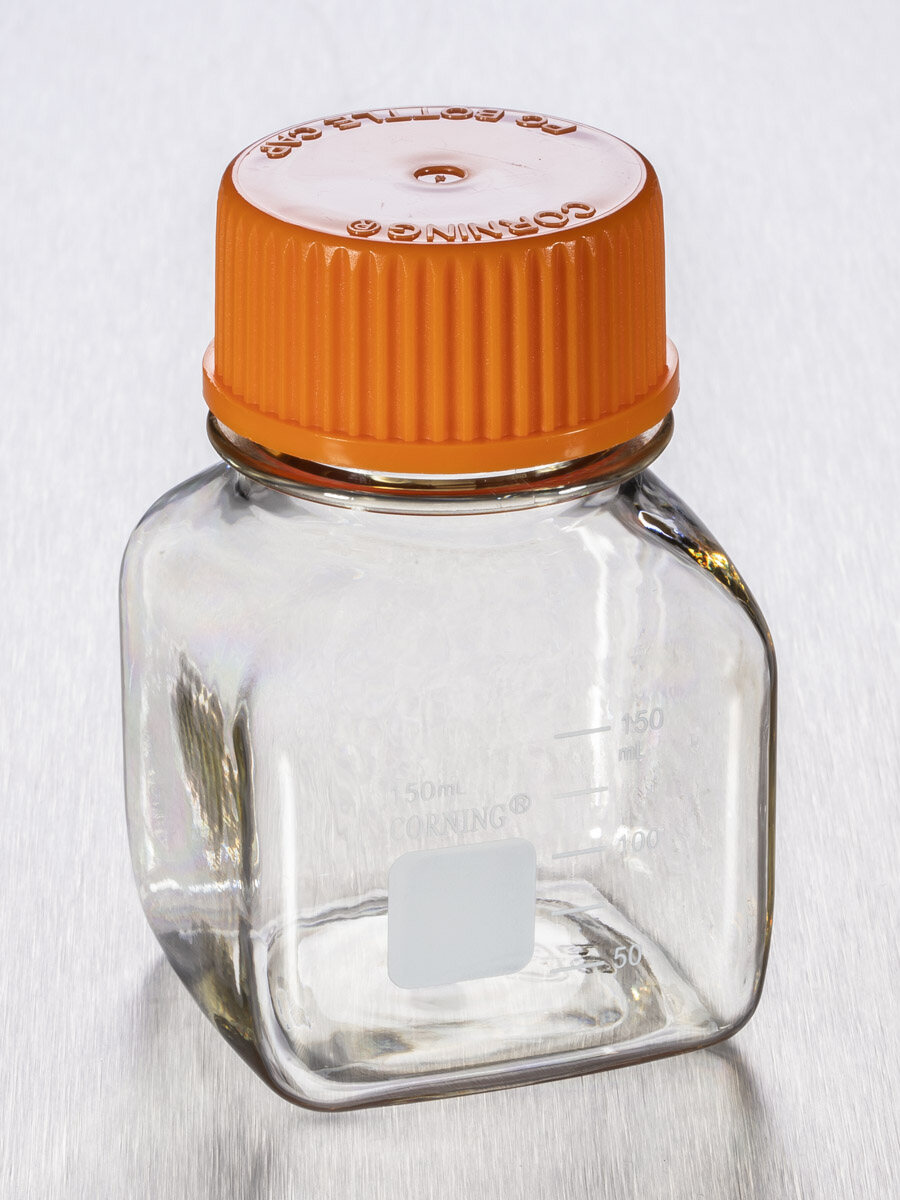 储液瓶（150ml、方形、PC材质、瓶颈45mm、无菌） - Corning