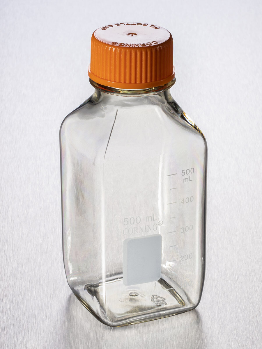 储液瓶（500ml、方形、PC材质、瓶颈45mm、无菌） - Corning