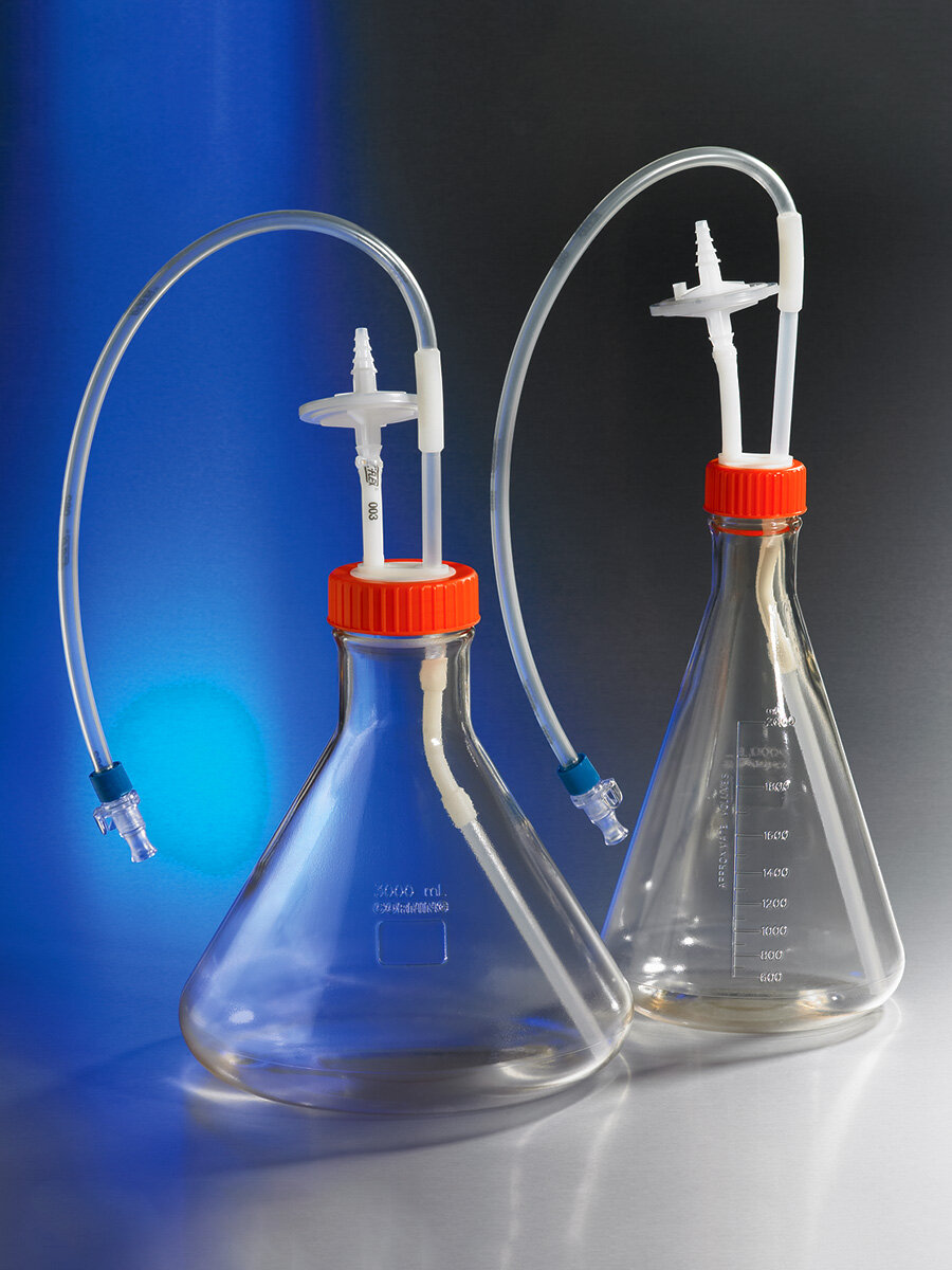 锥形瓶预组装封闭系统（2L、浸液管、0.2um滤器、MPC） - Corning