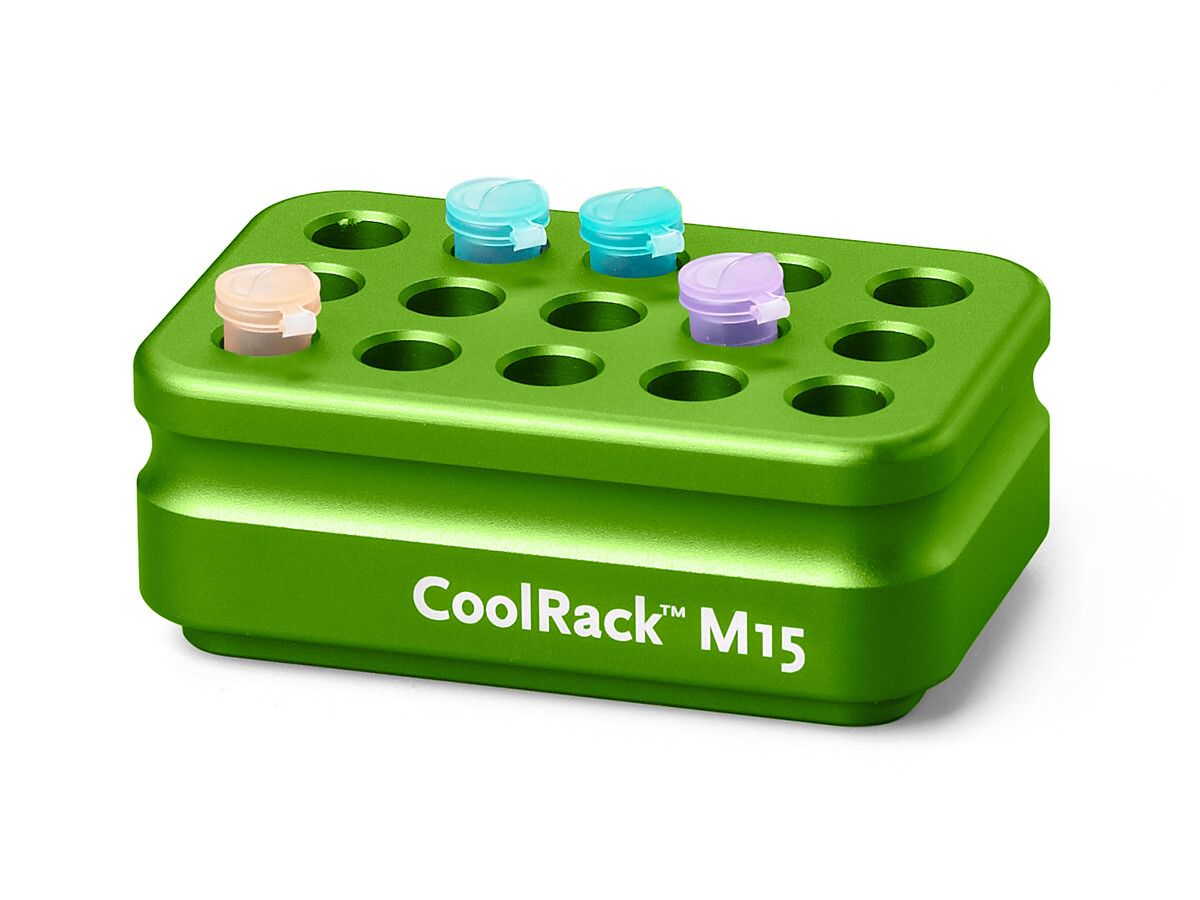 热传导模块（M15，绿色，可放15个1.5或2.0ml微量离心管） - CoolCell