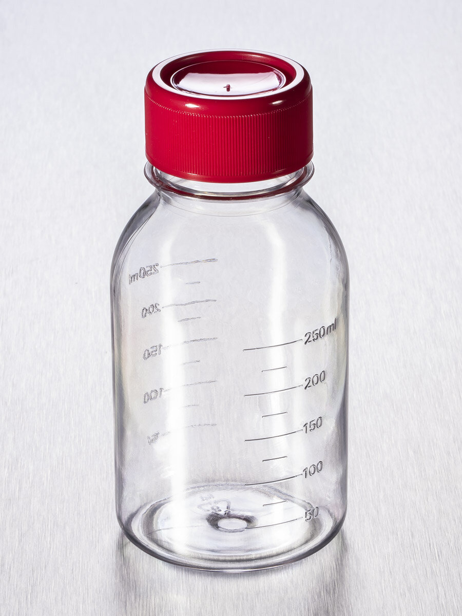 储液瓶（250ml、传统风格、PS材质、瓶颈45mm、无菌） - Corning