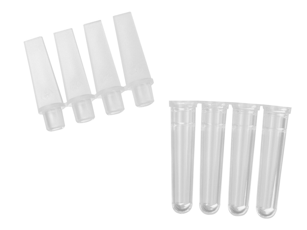 4联管、0.1ml、含盖、透明 - Axygen
