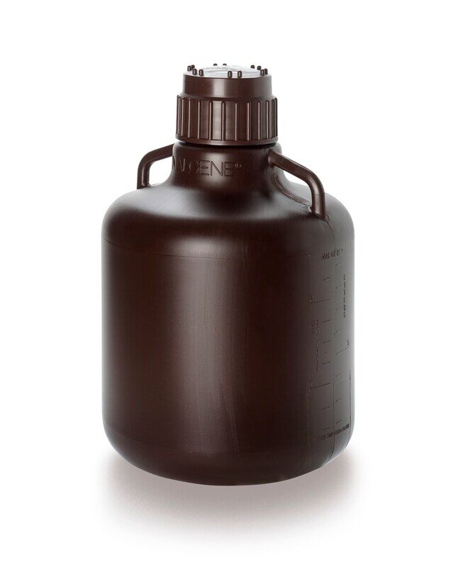 CRBY W/HNDLS AMBER HDPE,10L - ThermoFisher