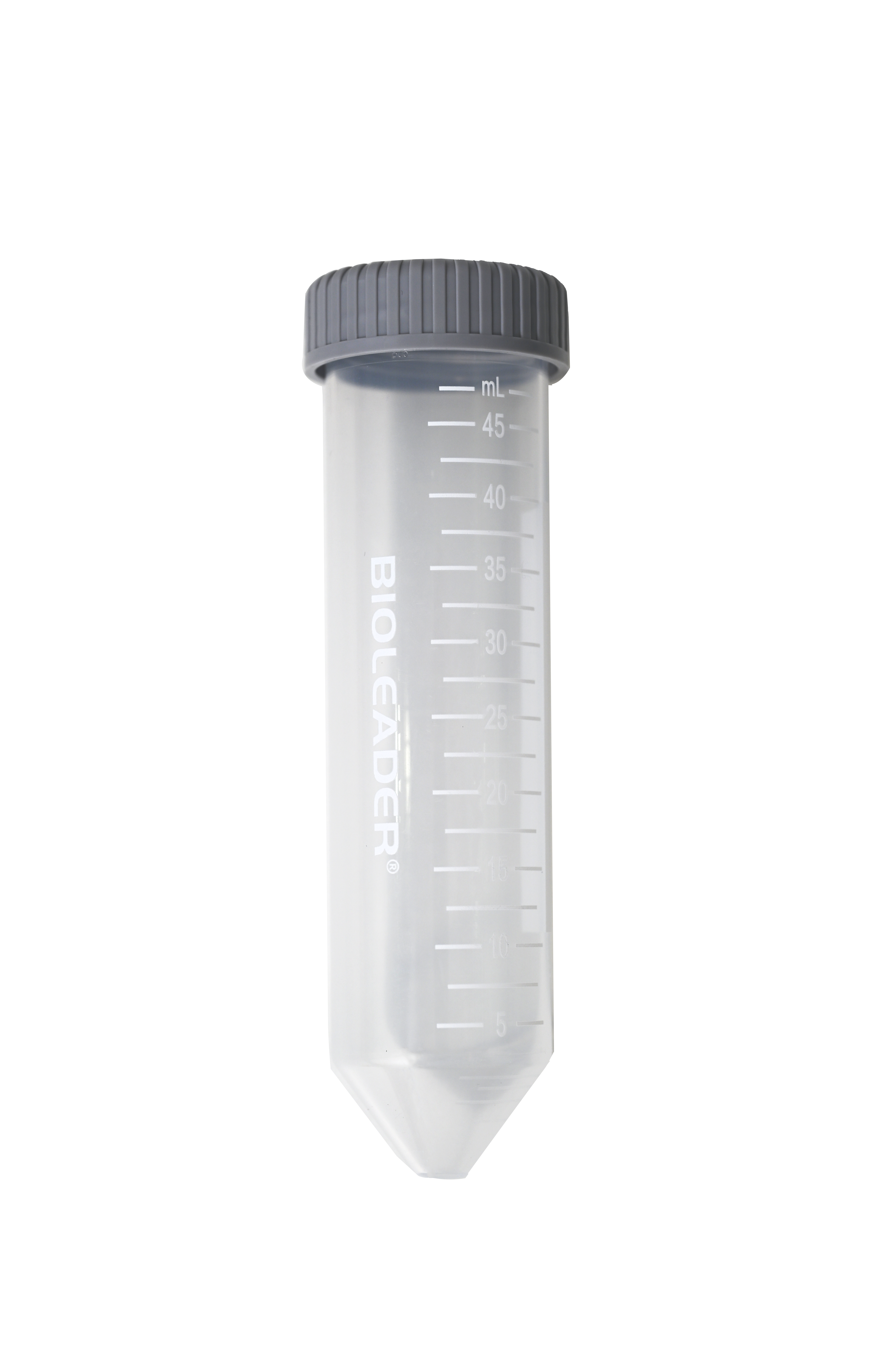 50mL 透明锥底离心管，灰色平盖，RCF12000xg，灭菌