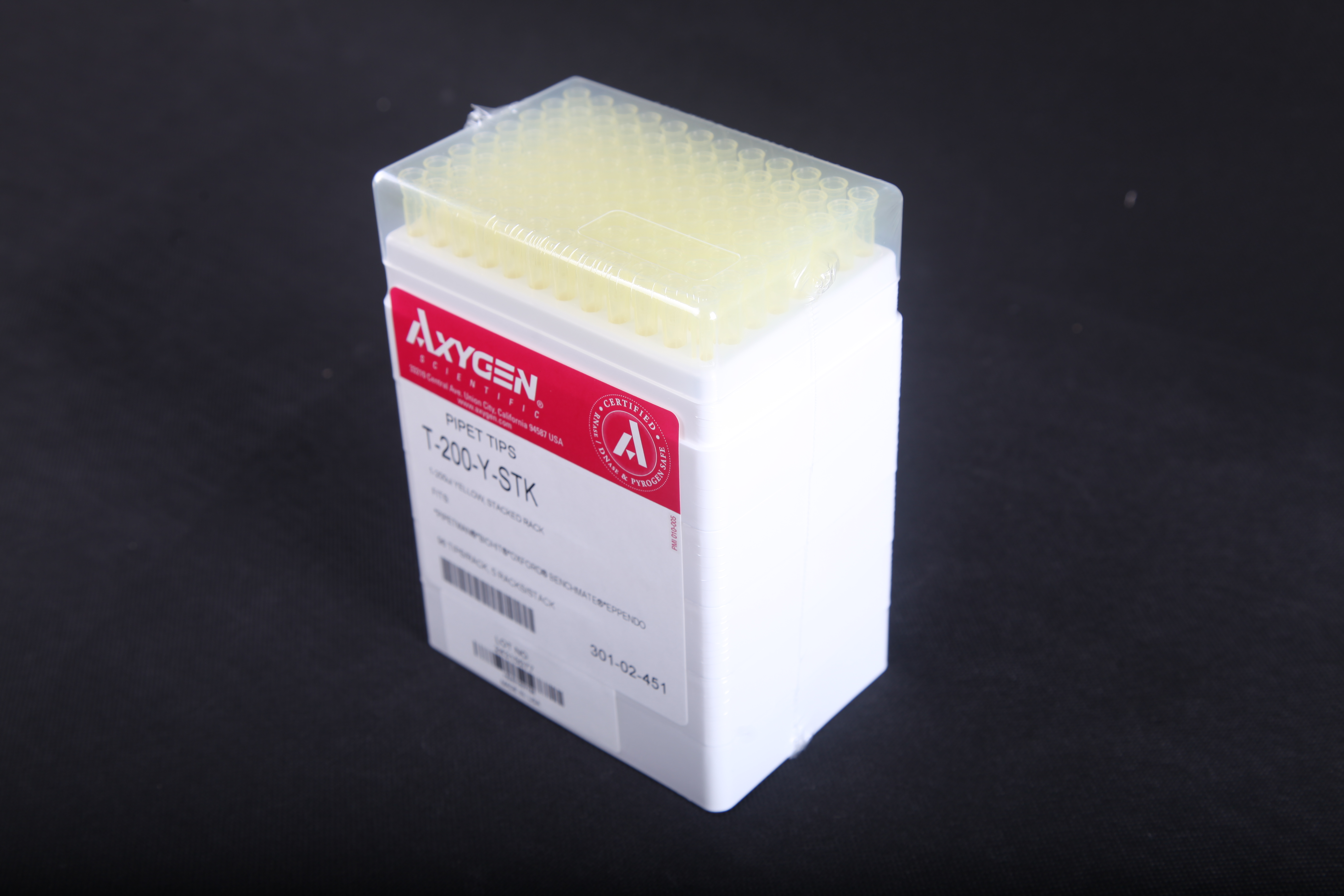 通用吸头（200ul、黄色、叠装、未灭菌、带刻度、适用Eppendorf Reference移液器） - Axygen