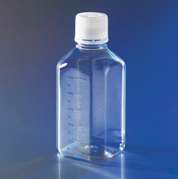 储液瓶（500ml、八角形、PET材质、瓶颈31.7mm、无菌） - Corning