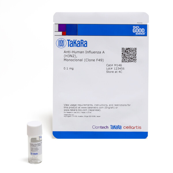 单克隆抗体Anti-Human Influenza A (H3N2), Monoclonal (Clone F49) - Takara