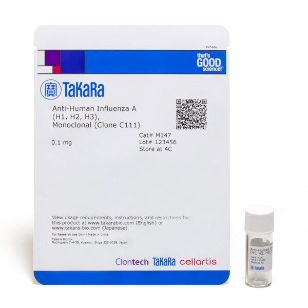 单克隆抗体Anti-Human Influenza A (H1, H2, H3), Monoclonal (Clone C111) - Takara