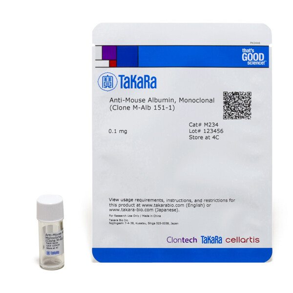 单克隆抗体Anti-Mouse Albumin, Monoclonal (Clone M-Alb 151-1) - Takara