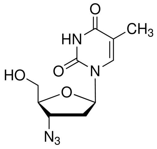 3′-叠氮-3′-脱氧胸苷，核苷逆转录酶抑制剂（NRTI） - 阿拉丁