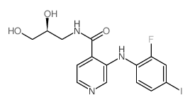 N-[(2S)-2,3-二羟基丙基]-3-[(2-氟-4-碘苯基)氨基]-4-吡啶甲酰胺，选择性和有效的ATP非竞争性MEK1 / 2变构抑制剂 - 阿拉丁