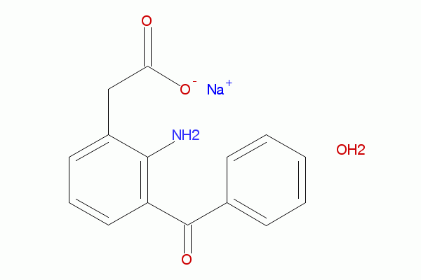 Amfenac Sodium Monohydrate，具有乙酸部分的非甾体镇痛抗炎药环氧合酶（COX）抑制剂 - 阿拉丁