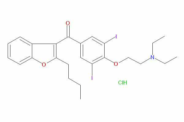Amiodarone hydrochloride，广谱离子通道阻滞剂抗心律失常药 - 阿拉丁