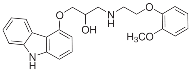 Carvedilol，强大的β和α1肾上腺素受体拮抗剂 - 阿拉丁