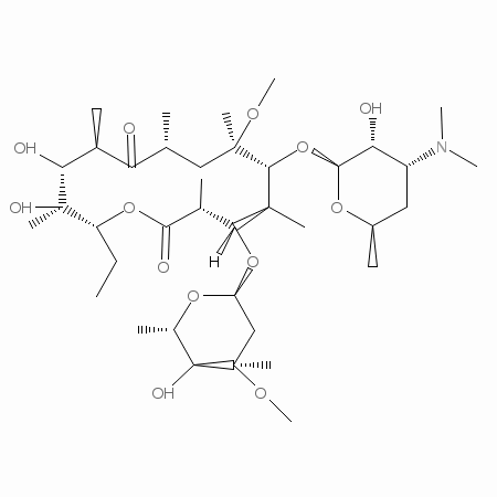 Clarithromycin，大环内酯类抗生素 - 阿拉丁