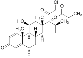 Halobetasol Propionate，通常用于治疗牛皮癣的抗炎皮质类固醇和皮肤病药物 - 阿拉丁