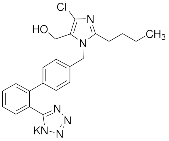 Losartan potassium，选择性非肽血管紧张素II AT 1受体拮抗剂 - 阿拉丁