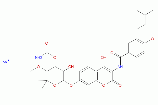 Novobiocin Sodium，抗生素强大的竞争性DNA回旋酶抑制剂 - 阿拉丁