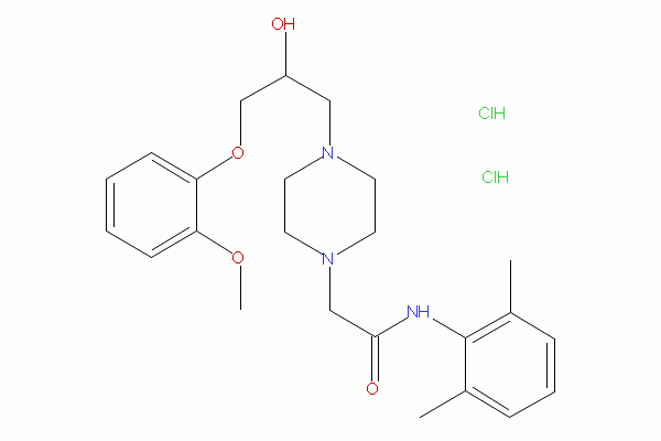 雷诺嗪二盐酸盐，代谢调节剂和膜稳定剂抗缺血剂 - 阿拉丁