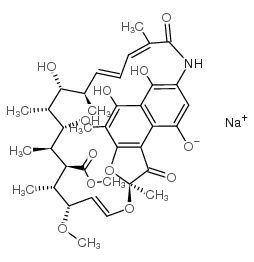 Rifamycin sodium salt，特异性细菌DNA依赖性RNA聚合酶结合抑制剂 - 阿拉丁