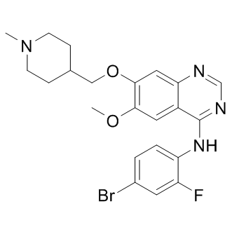 Vandetanib(ZD6474)，口服有效的VEGFR2酪氨酸激酶\ xa0抑制剂 - 阿拉丁