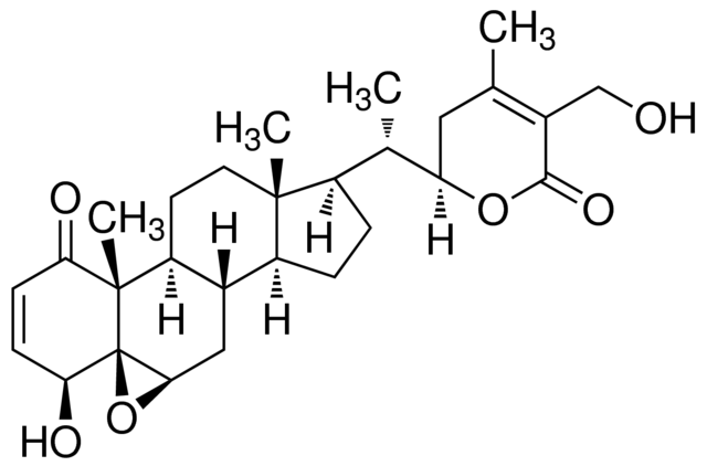 醉茄素 A，天然存在的具有抗癌特性的withanolide /甾类内酯 - 阿拉丁