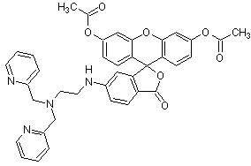 ZnAF-2 DA，适于检测Zn 2+的荧光Zn 2+探针（酯酶水解后） - 阿拉丁